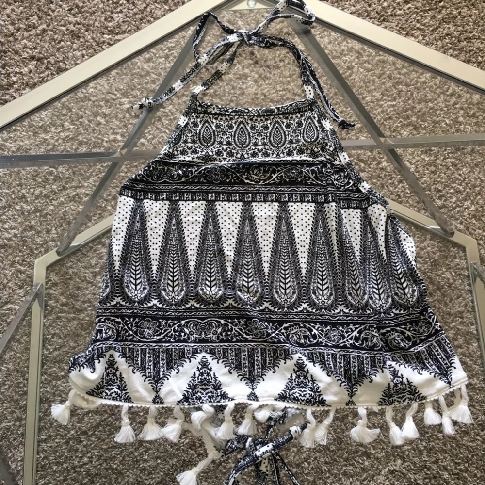 Halter Top with fringe